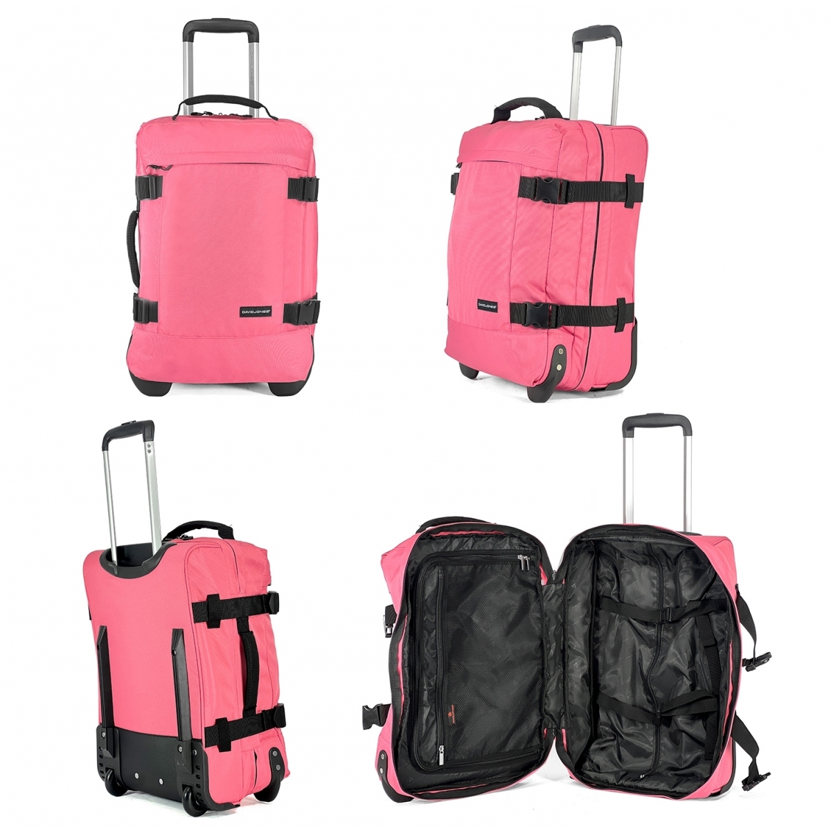 David Jones Sac de voyage cabine à roulettes 35L double compartiment David Jones taille S 50cm