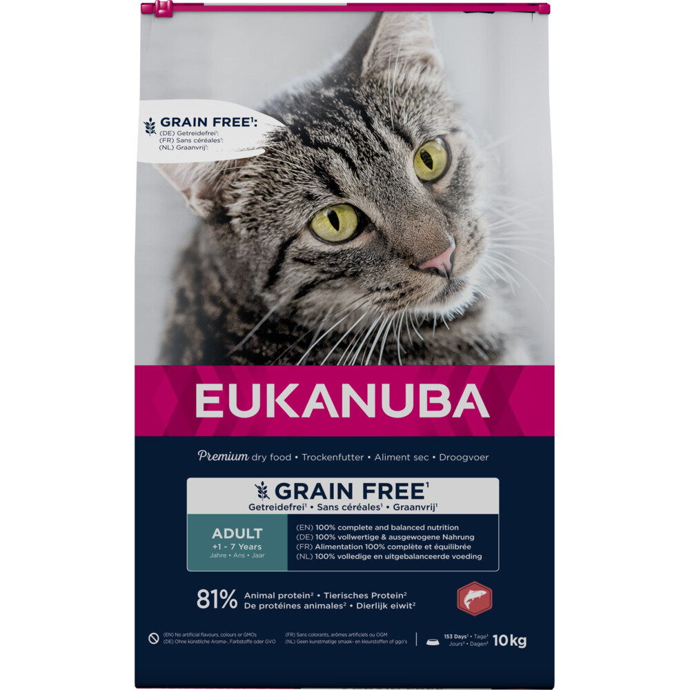 Eukanuba Kat Adult Graanvrij Zalm10 kg