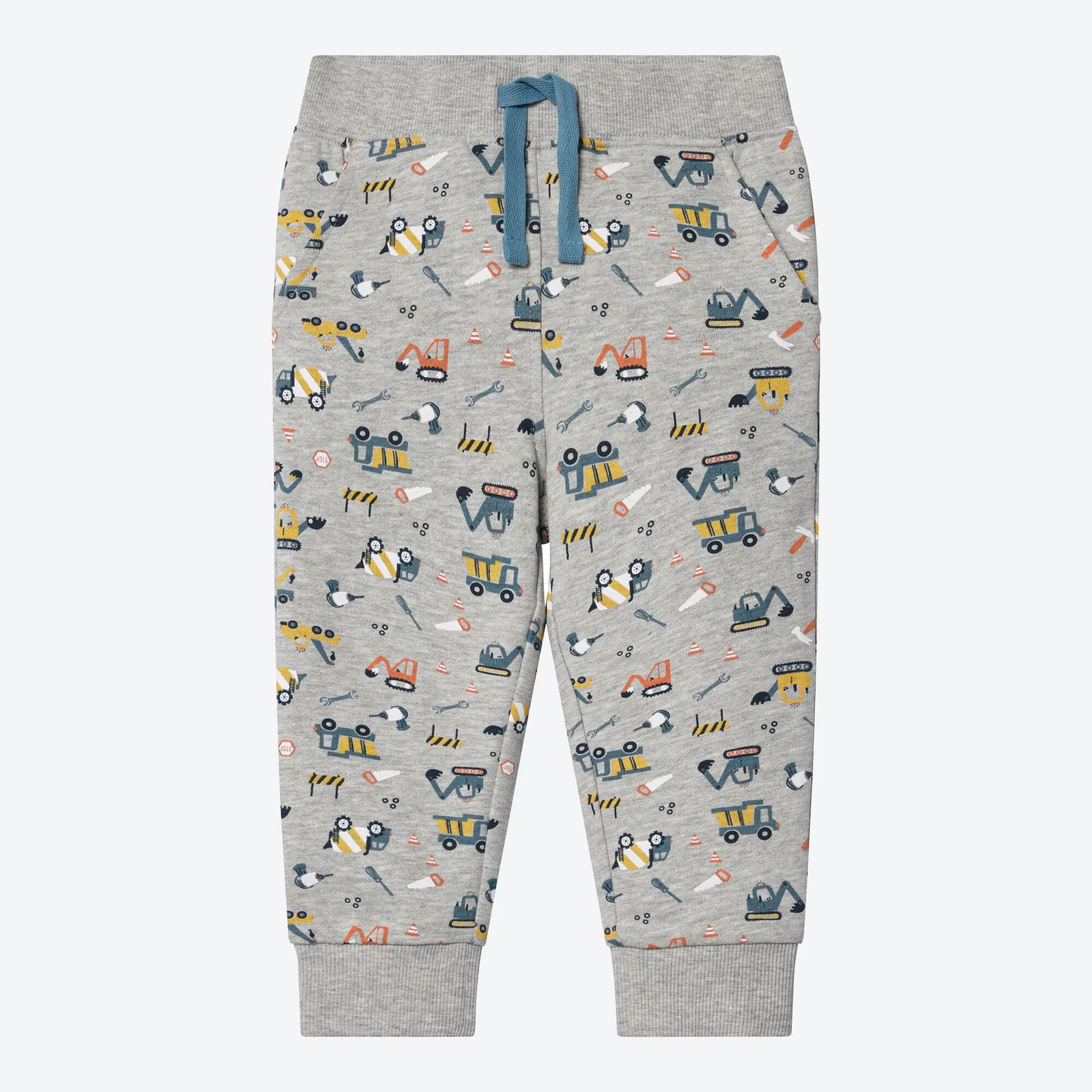 Baby-Jungen-Jogginghose mit Baustellen-Muster