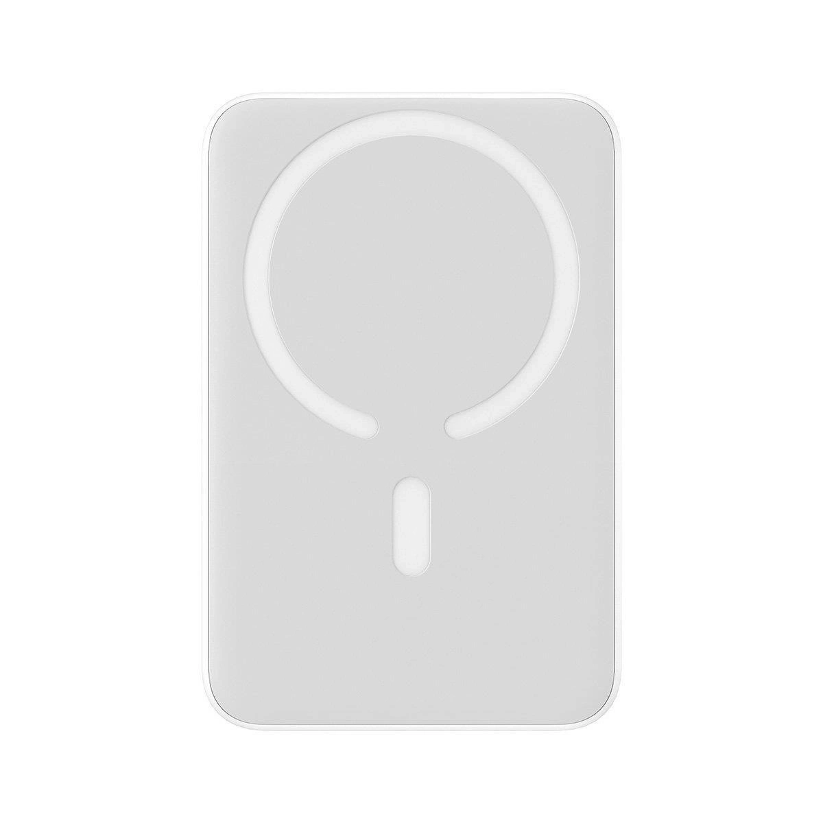 (15W) Mini 10000mAh Magnetische MagSafe USB C Powerbank Power Delivery Ladegerät inkl. USB C Ladekabel mit LED Anzeige - Weiss