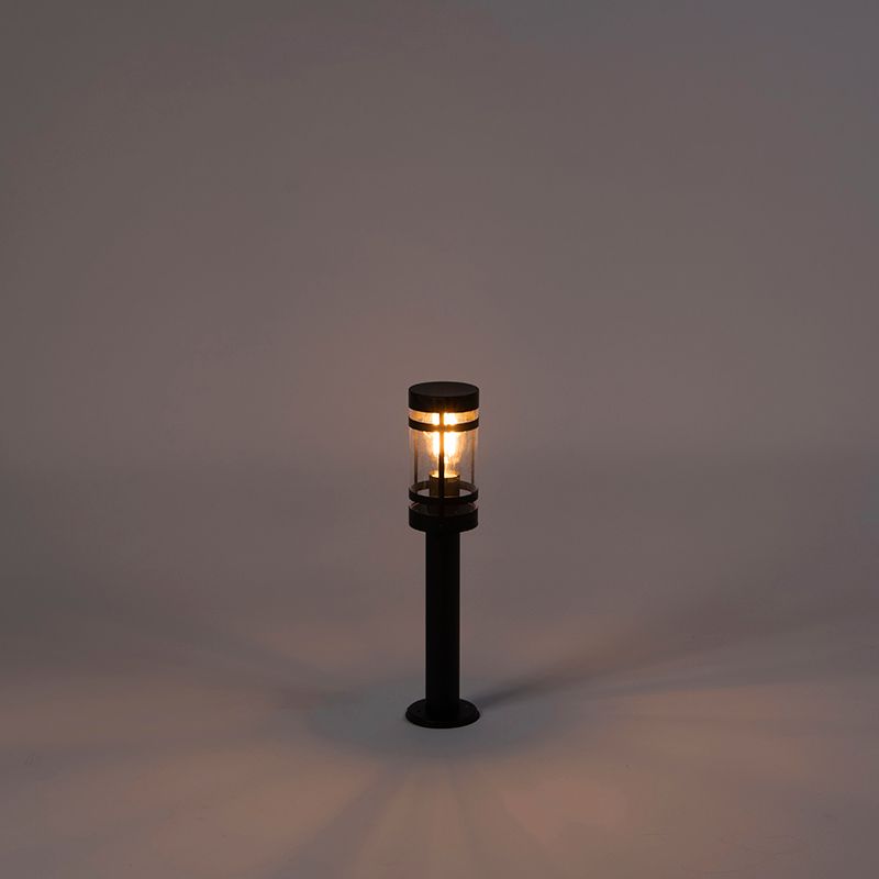 Buitenlamp zwart met grondpin en kabelmof 50cm IP44 - Gleam