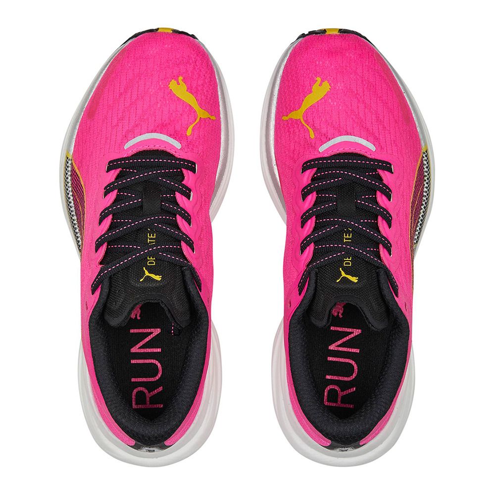 Puma DEVIATE NITRO 2 - Chaussures Running Femme ravish/fresh pear