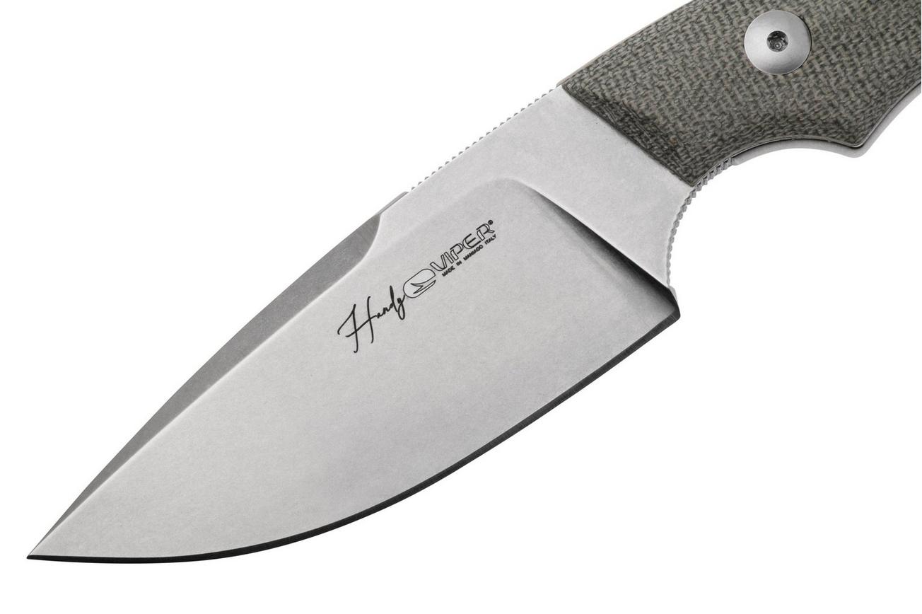 Viper Handy VT4040CG Green Micarta, vaststaand mes