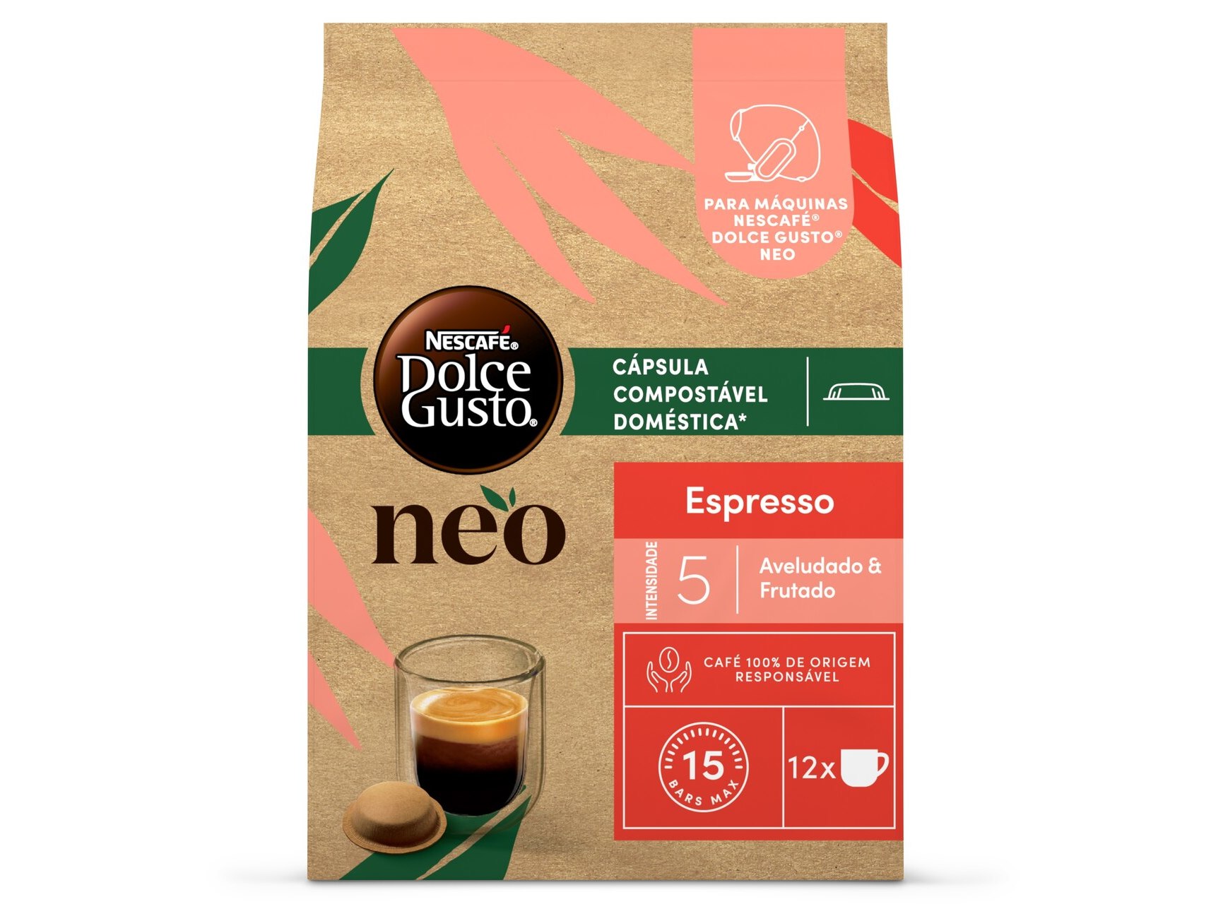 CÁPSULAS SISTEMA NEO DOLCE GUSTO ESPRESSO 12 CAPS