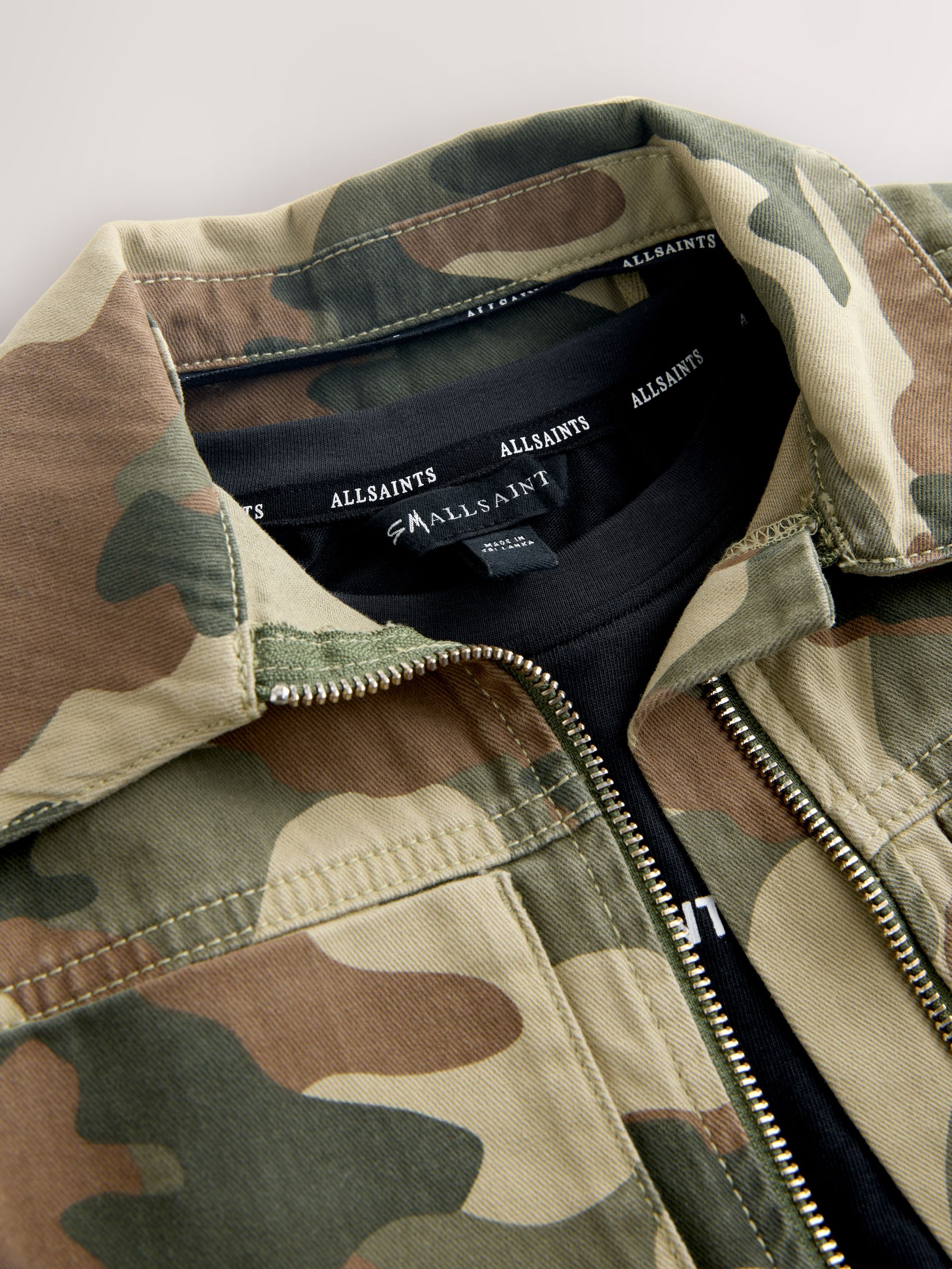 smALLSAINTS Camo Underground Shacket and T-Shirt Set