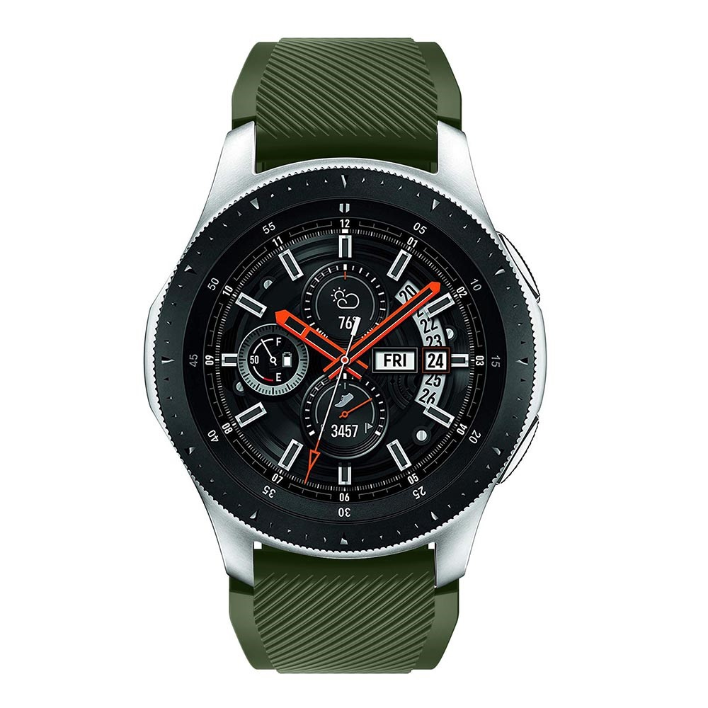 Samsung Galaxy Watch 3 (45mm) Ersatz Sport Silikon Armband Grip (Gelenkumfang: 180-230mm) - Grün