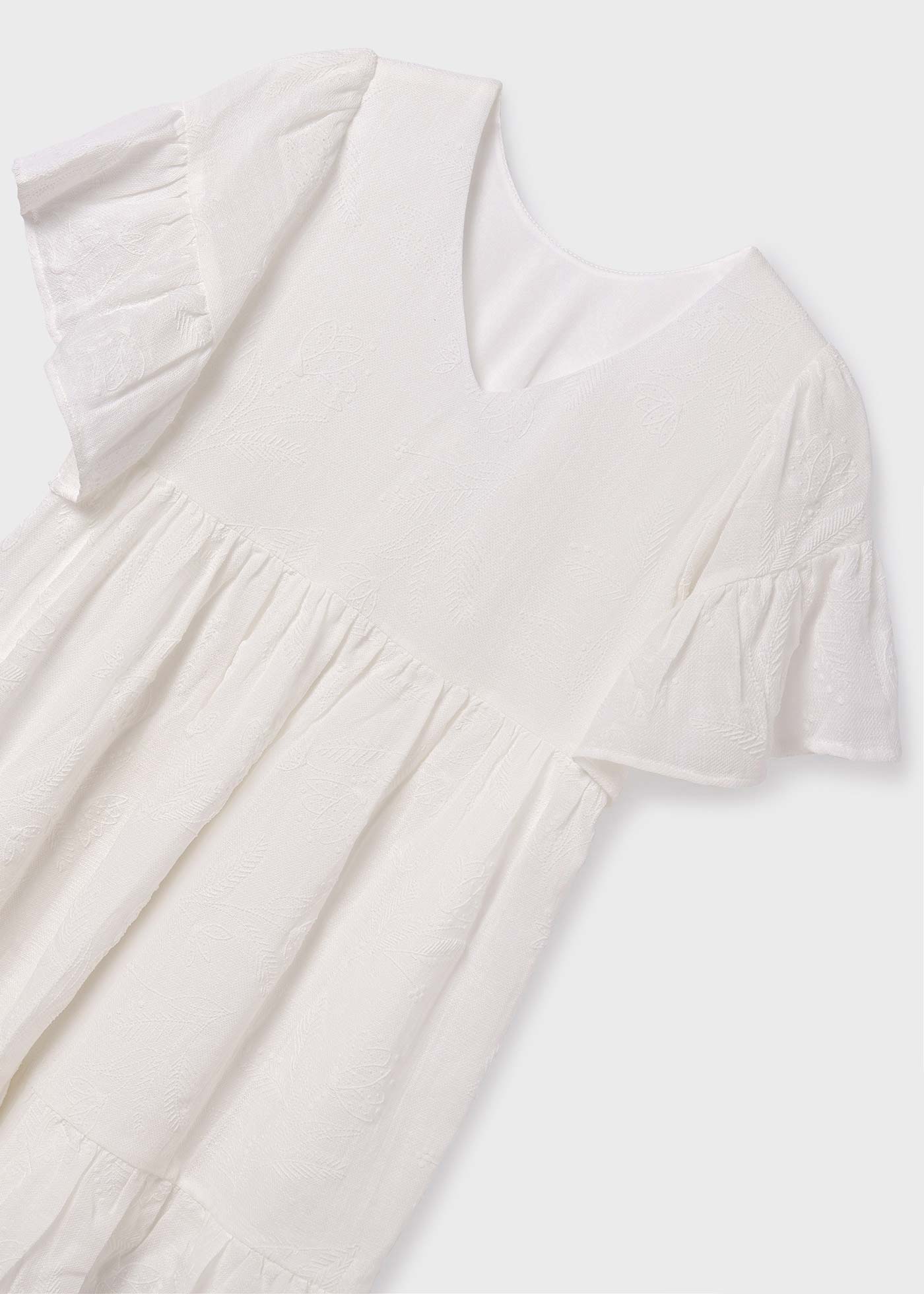 Vestido Tulipa com estampa em relevo para meninas