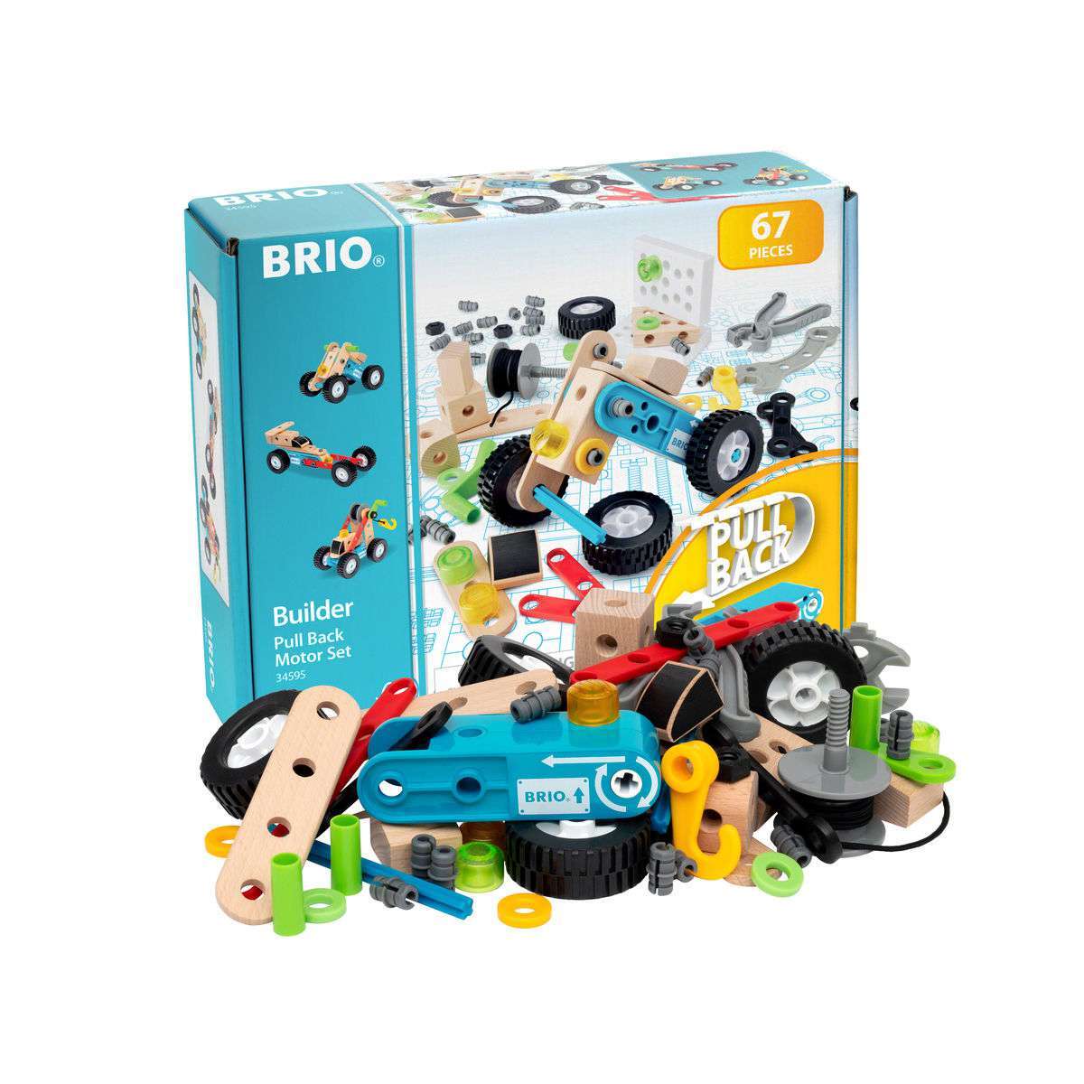 BRIO Spiel Builder Nachziehmotor-Konstruktionsset