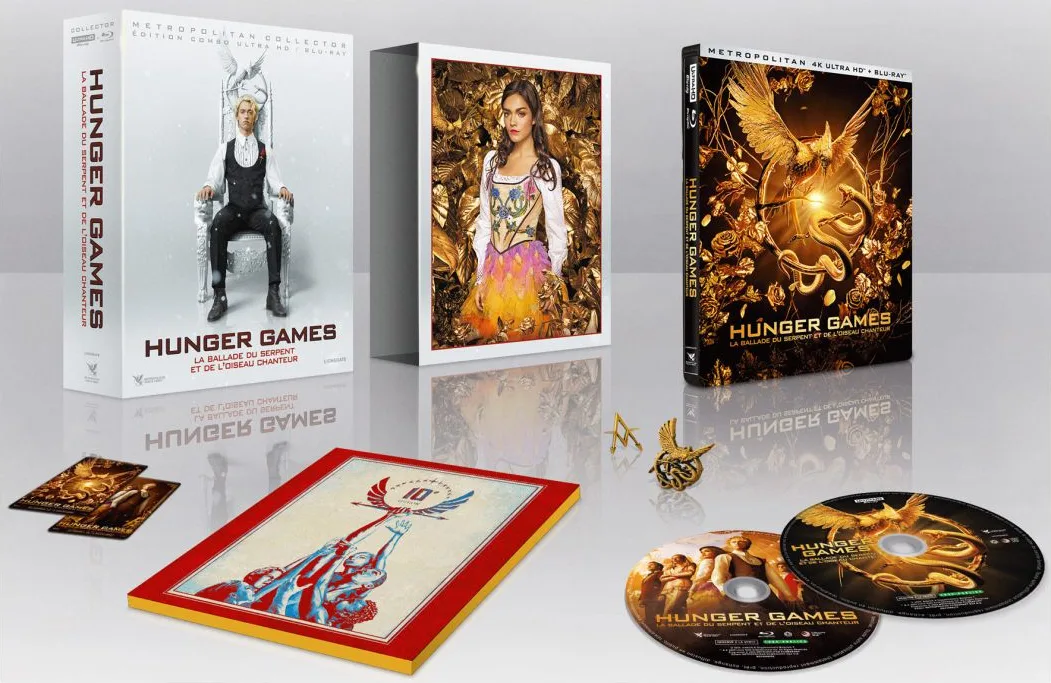 Hunger Games : La Ballade du serpent et de l'oiseau chanteur Édition Limitée Steelbook Collector (Blu-ray UHD 4K   Blu-ray   goodies) Disques Blu-ray films