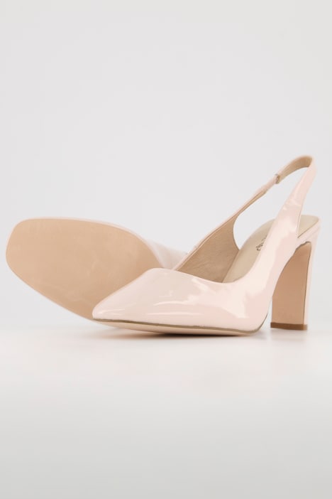 Caprice Leder-Pumps, elastischer Riemen, Komfortweite
