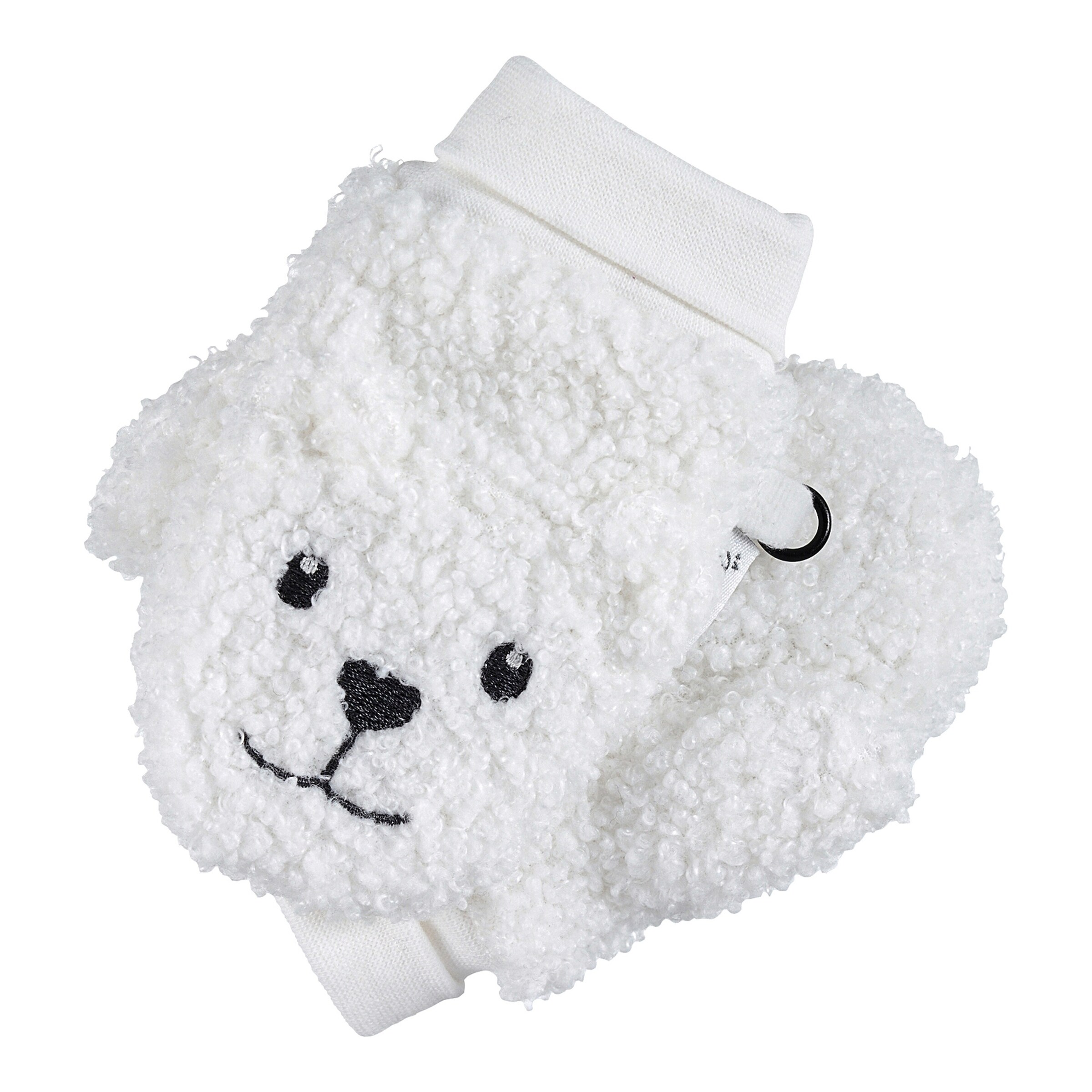 Sterntaler Plüsch-Fäustlinge Eisbär natur