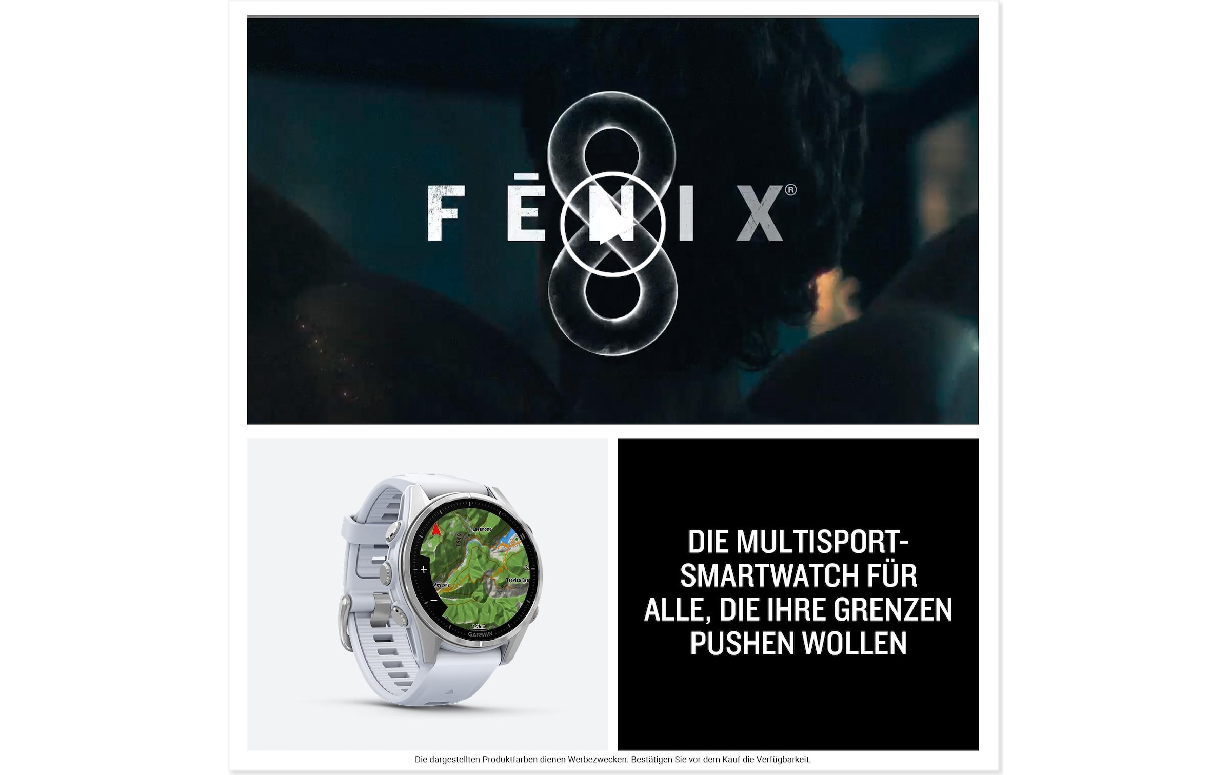 Garmin Smartwatch »Fenix 8 AMOLED, 43 mm« (3,289 cm / 1,3 ″)