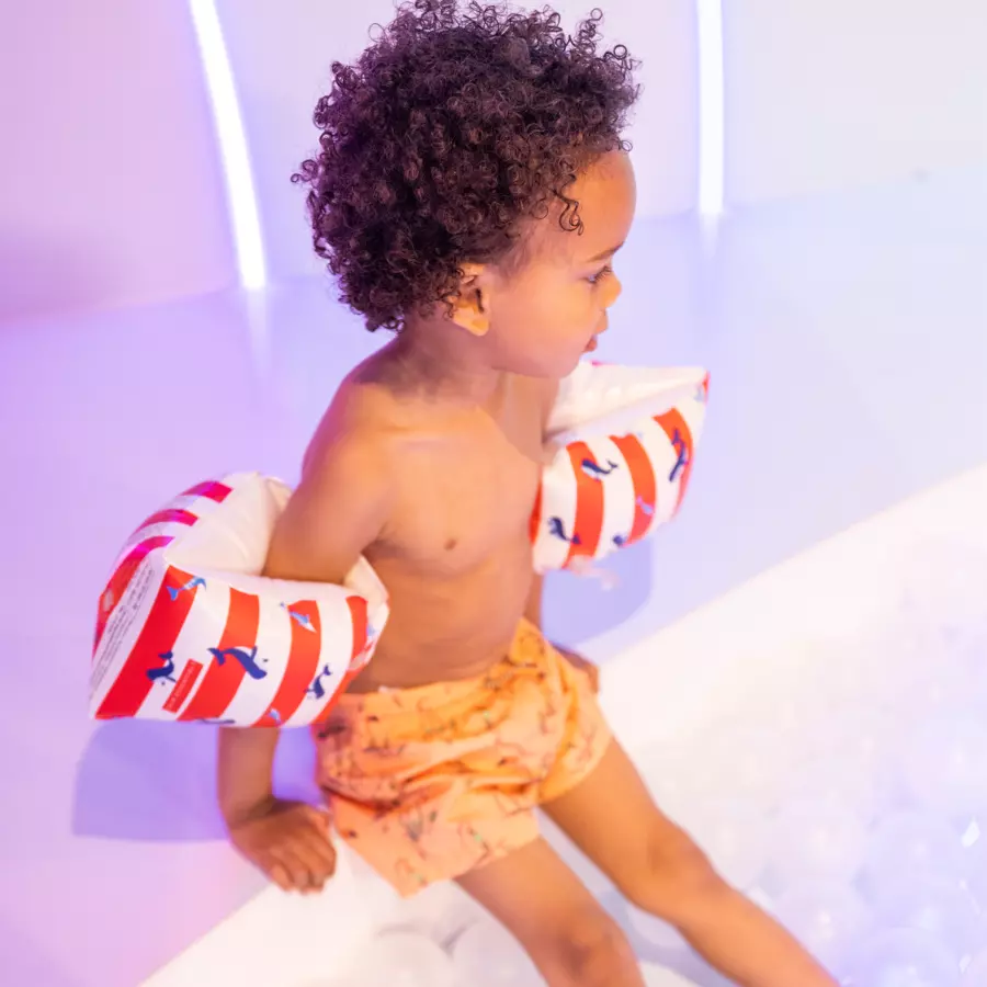 Swim Essentials Red White Whale Schwimmflügel 0 bis 2 Jahre