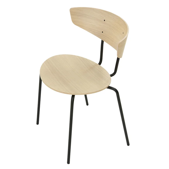 Ferm Living - Herman Stuhl, Esche schwarz / schwarz