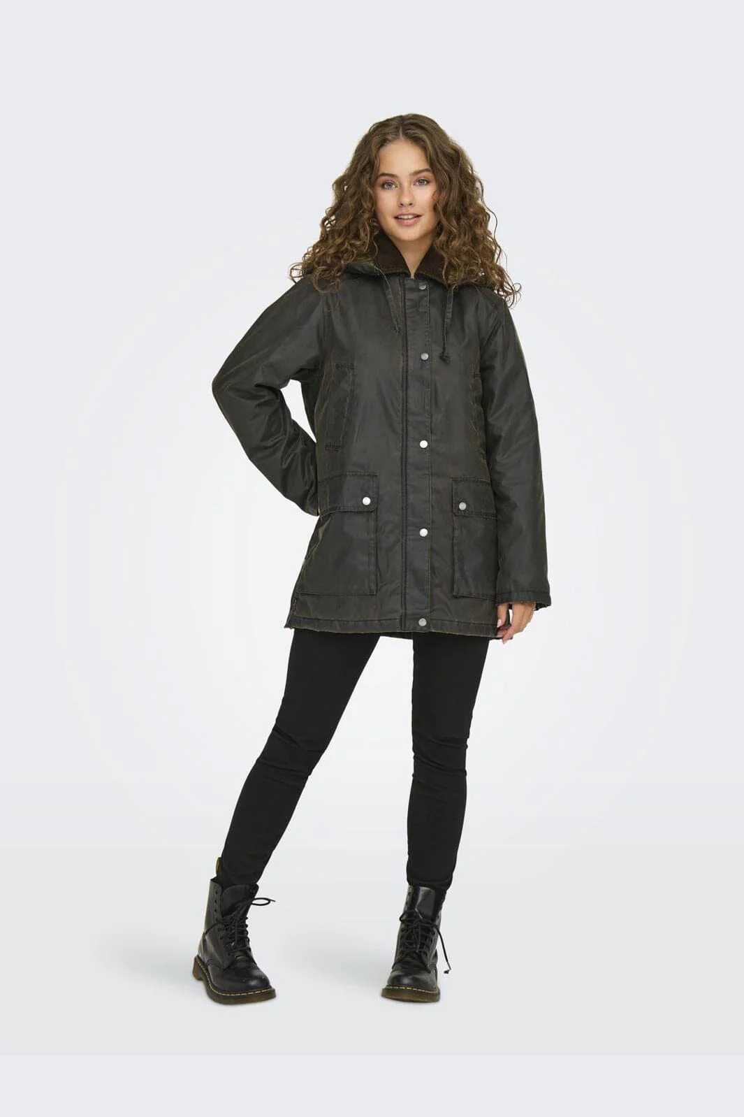 Only Onlmountain Hood Washed Jacket Cc