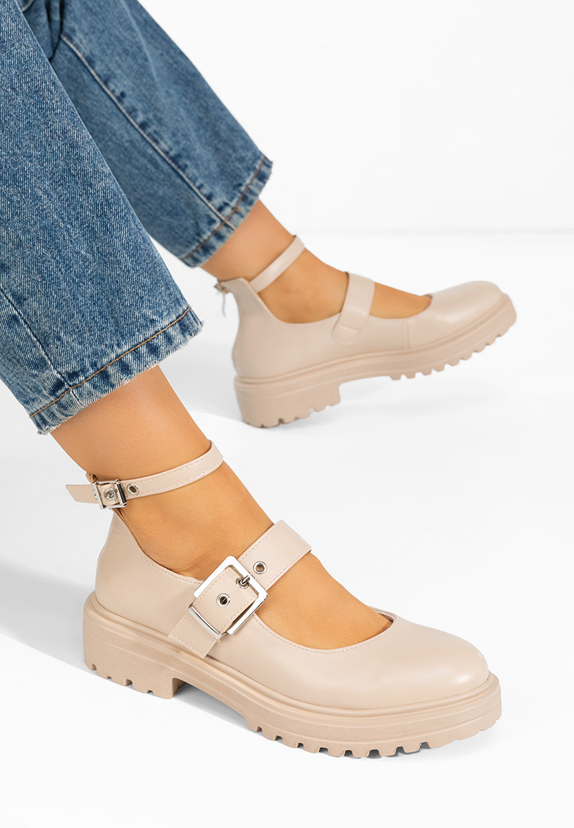 Chaussures casual femme beige Malvina