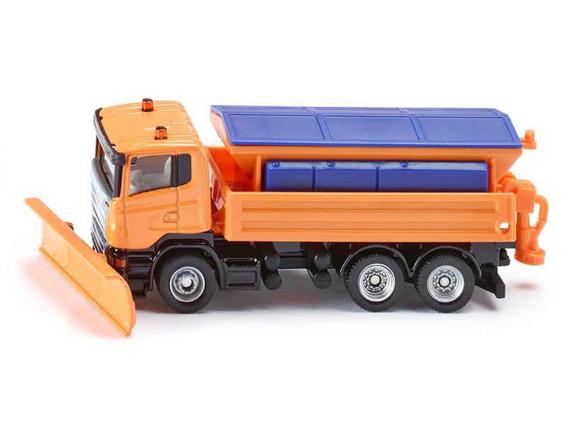 Siku LKW Scania Winterdienst mit Schneepflug 1:87 H0 3-Achs Scania Lastwagen mit Winterdienst Aufbau
