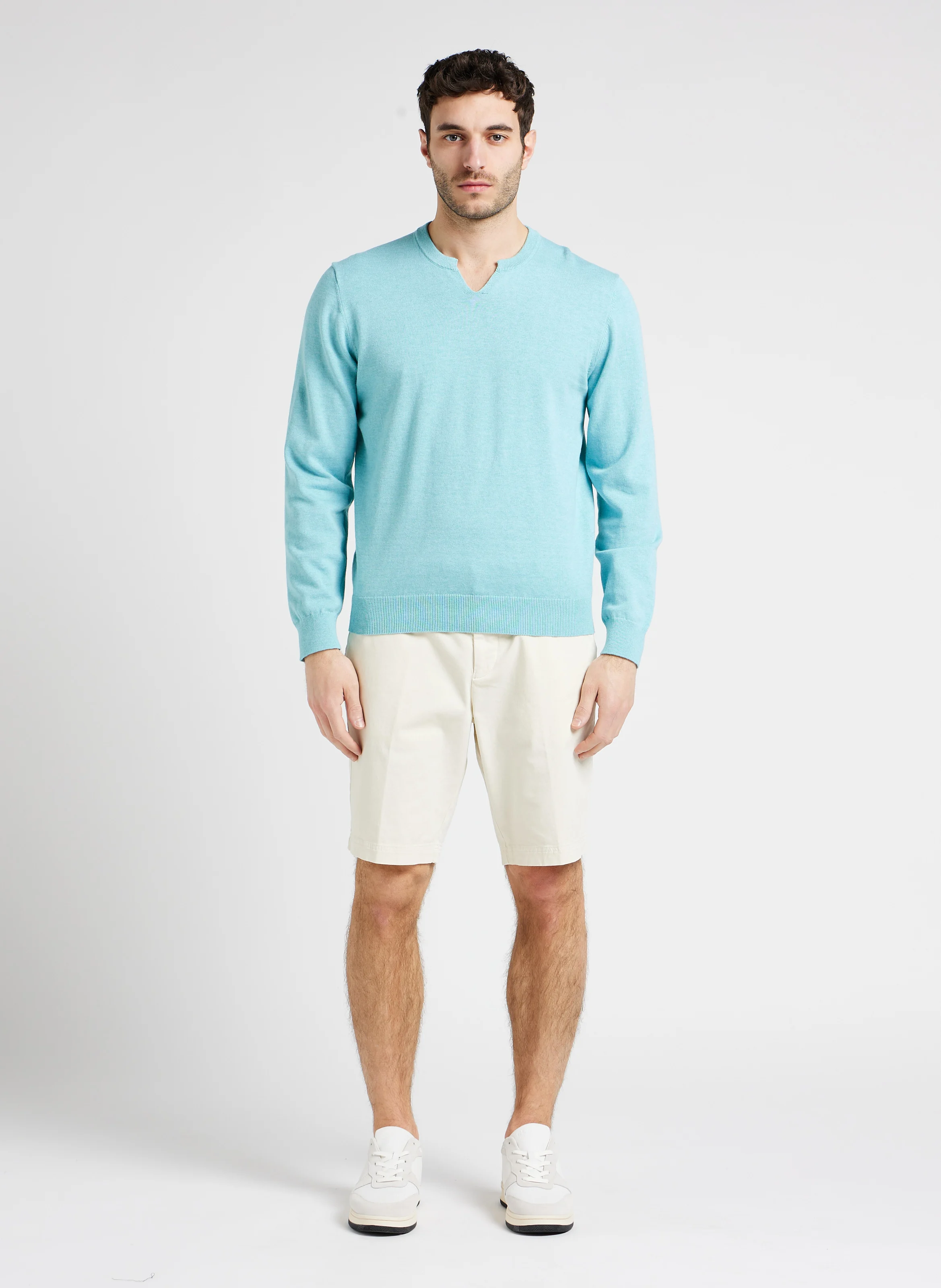 MALONE - Baskets basses en cuir| Blanc