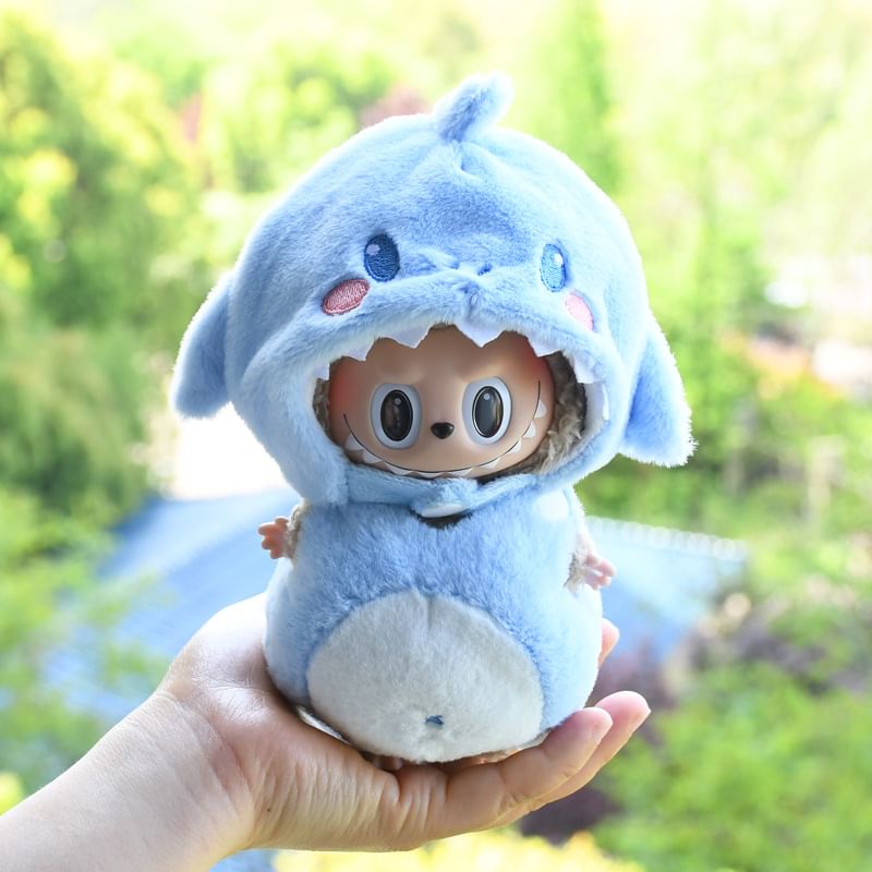 Miumi - Set: Dierenhoed + Kostuum Poppenkleding - 17cm