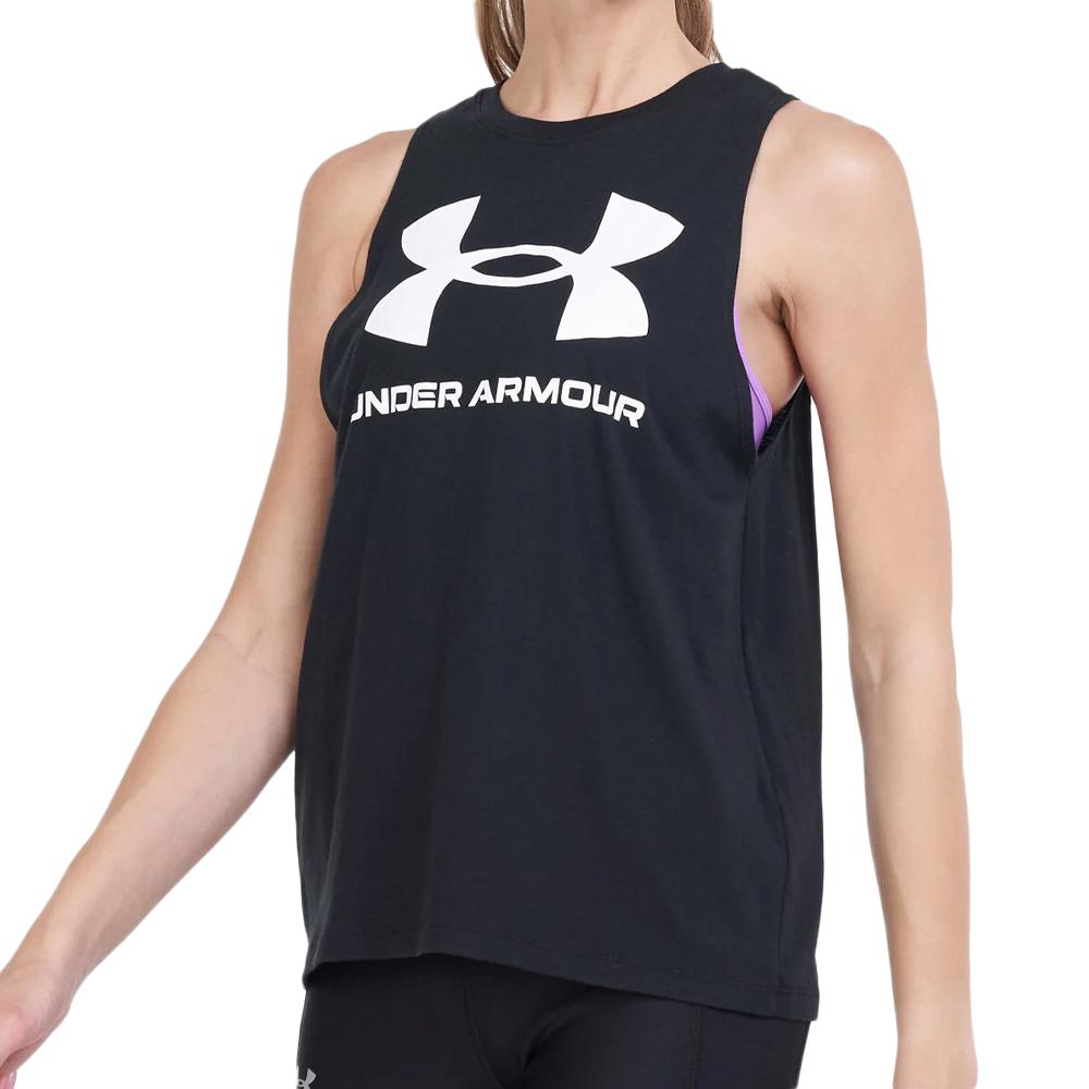 Under Armour Débardeur Noir Femme Under Armour Live Sportstyle