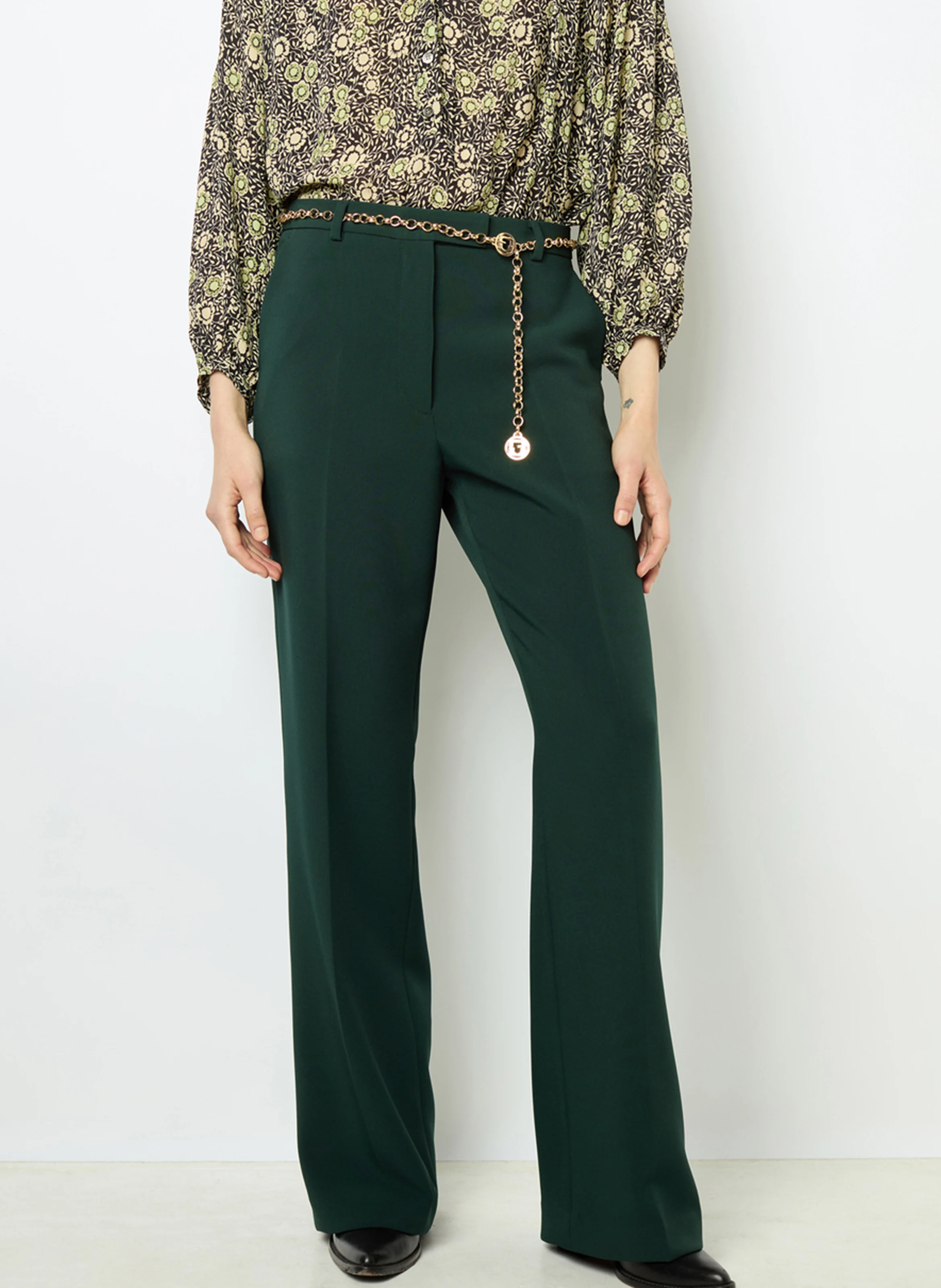 NANOU - Pantalon droit | Vert