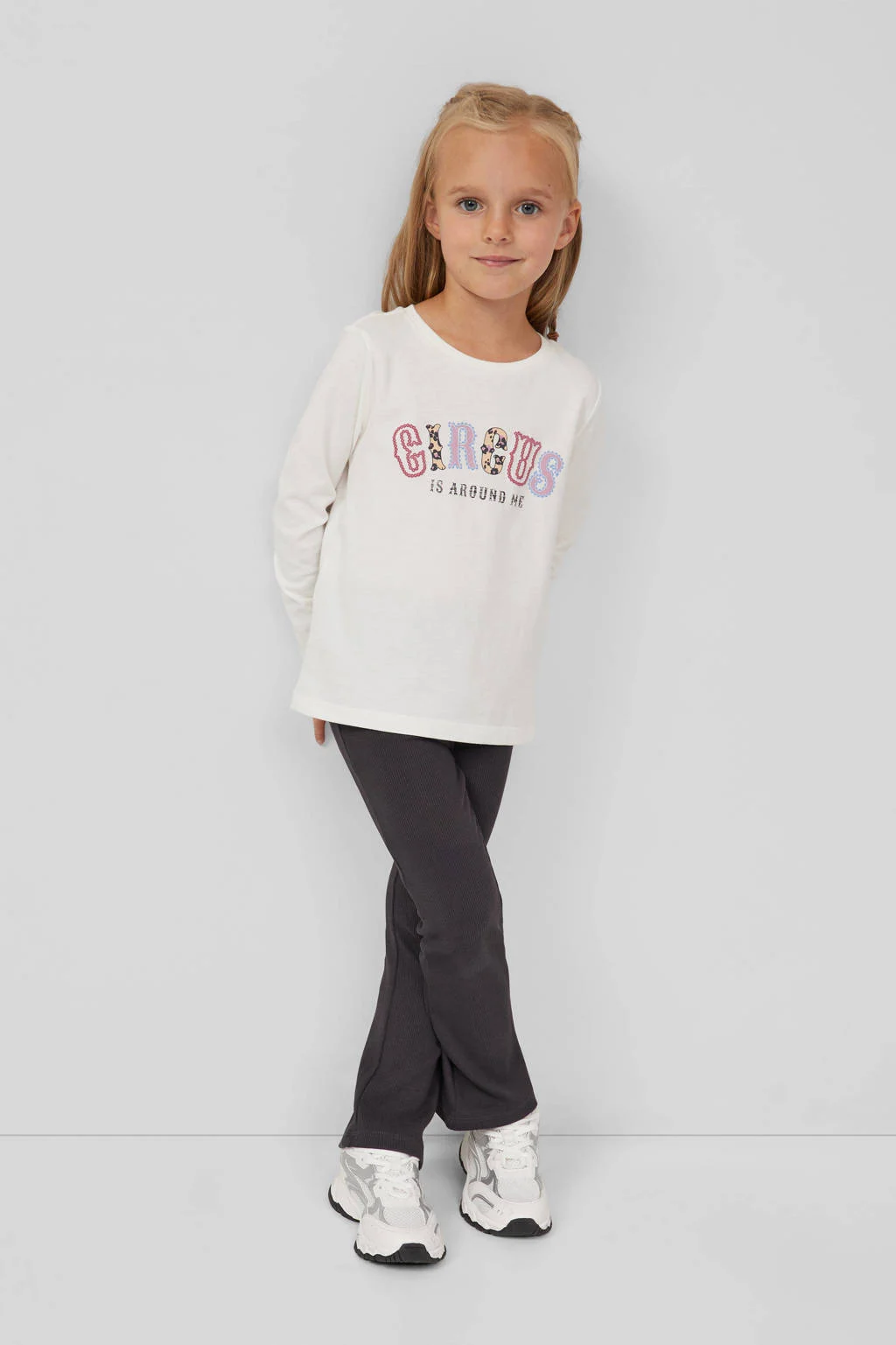 s.Oliver flared broek antraciet