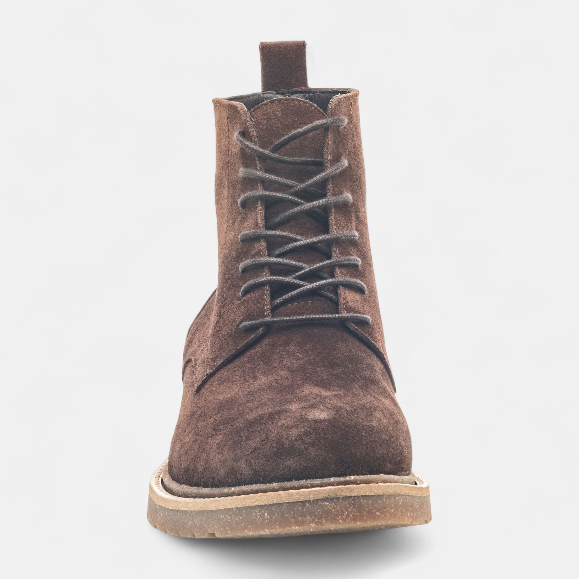 Bottines Homme en cuir marron