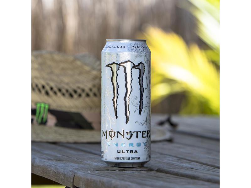 Monster Energy Drink Ultra 12 x 500 ml Erfrischendes Getränk mit Taurin, Inositol und Vitamin B