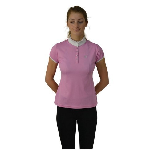 Camisa equestre feminina Alexandra na cor rosa 