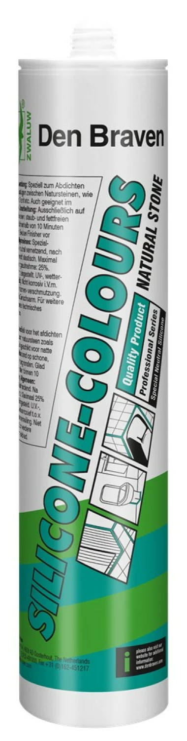 Zwaluw Den Braven 12012317 - Silicone   Natural Stone Siliconenkit - Lichtgrijs - 310ml