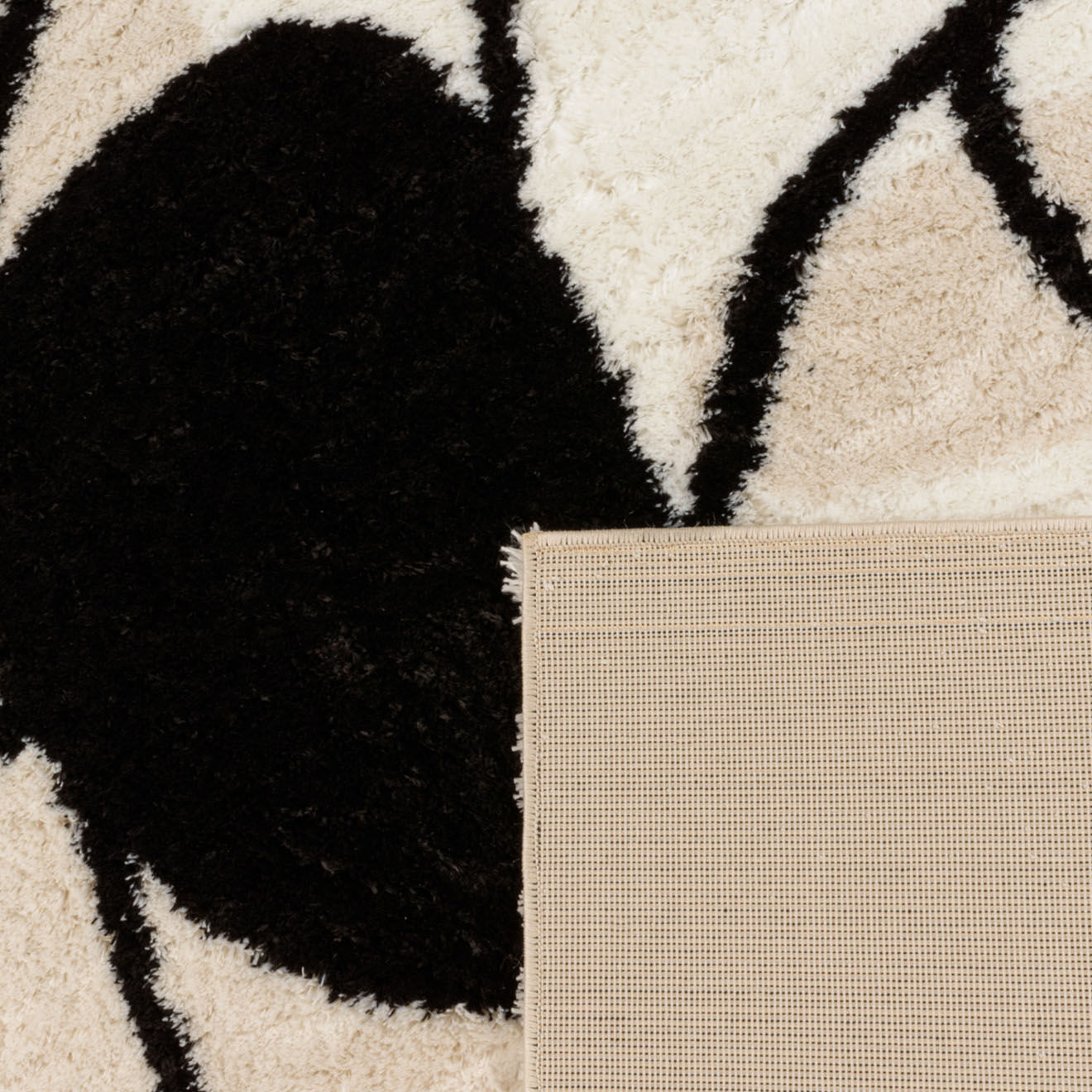 Nazar Rugs Tapis shaggy doux Lasso 673 beige - 160x230 cm