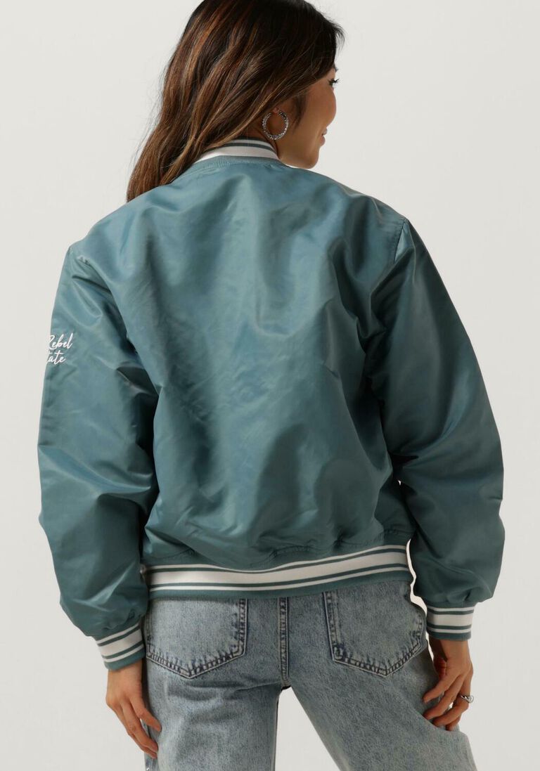 COLOURFUL REBEL mint colourful rebel jack felicia rebel patch satin bomber