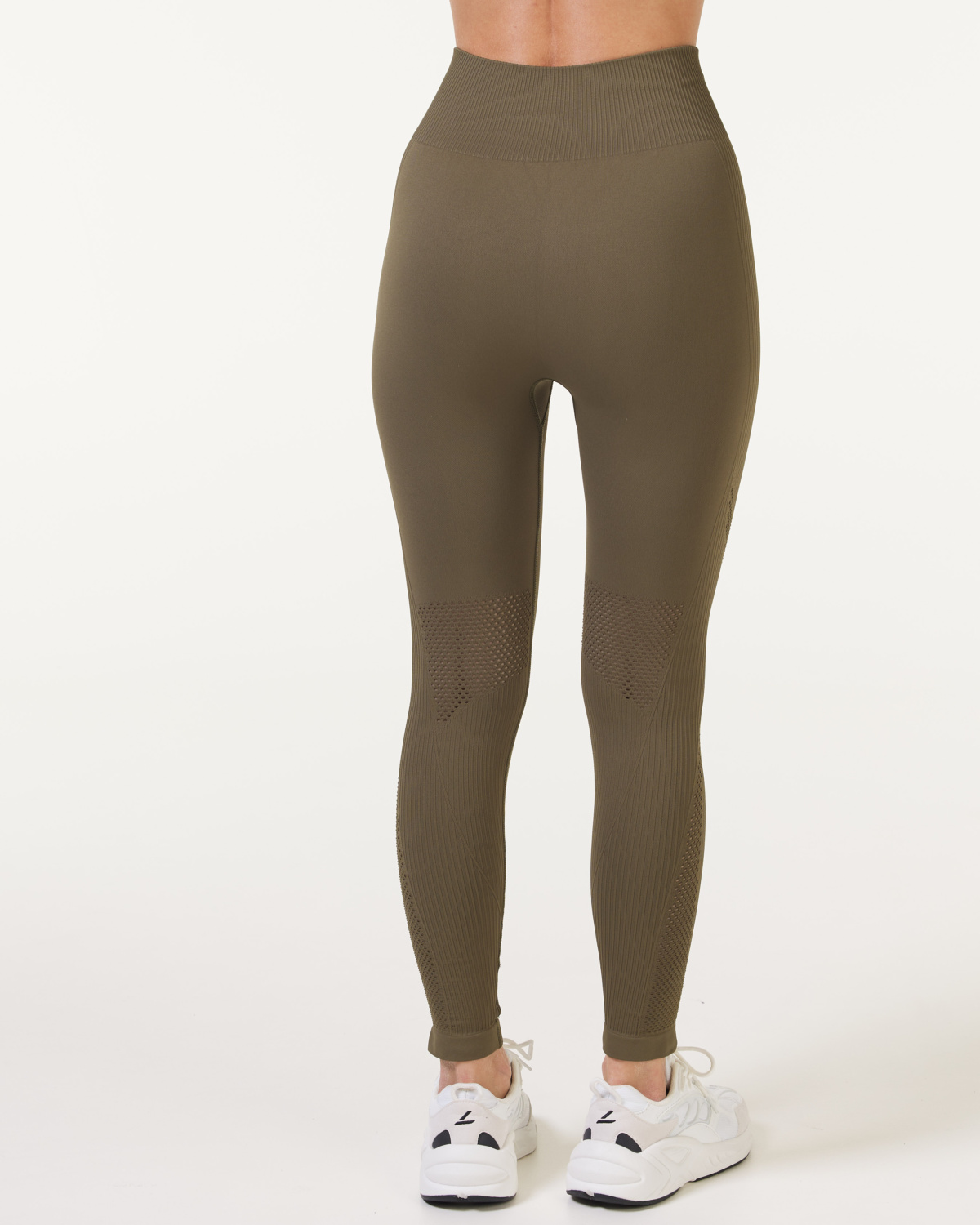 Bumpro Wave Seamless Mesh Tights Green Ivy