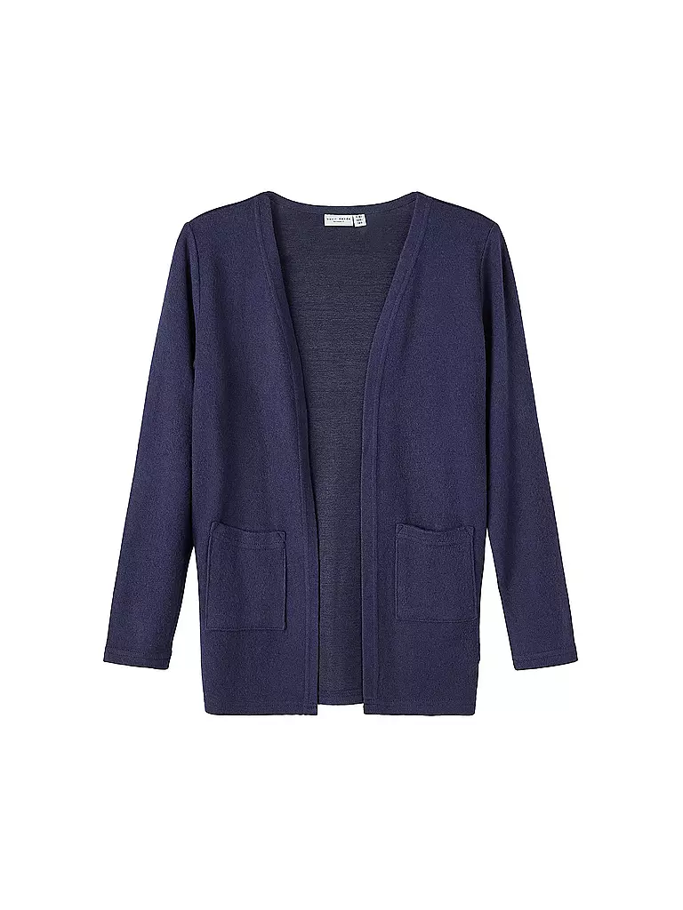 NAME IT Mädchen Strickjacke NKFVICTI dunkelblau