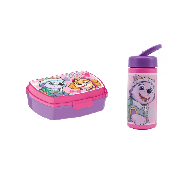 Stor - Madkasse + vandflaske - Paw Patrol