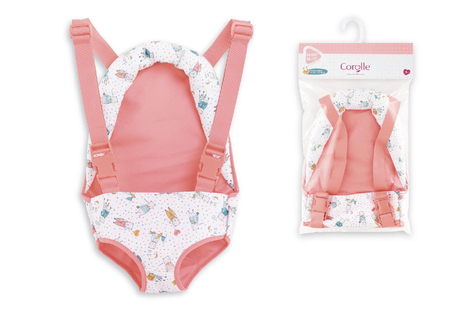 Puppenzubehör MGP TRAGESITZ BÄRCHEN (36-42 cm) in koralle