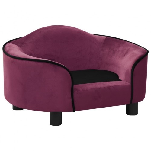 Sofá redondo roxo para cães Vidaxl
