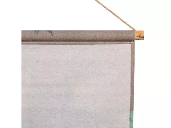 Toile imprimée en parchemin