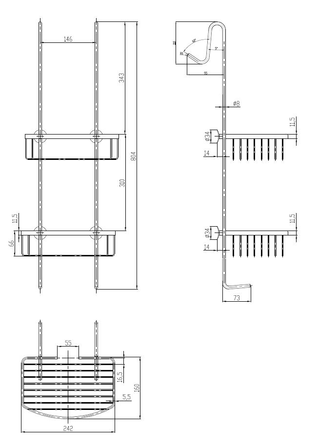 Best Design Rome RVS doucherek