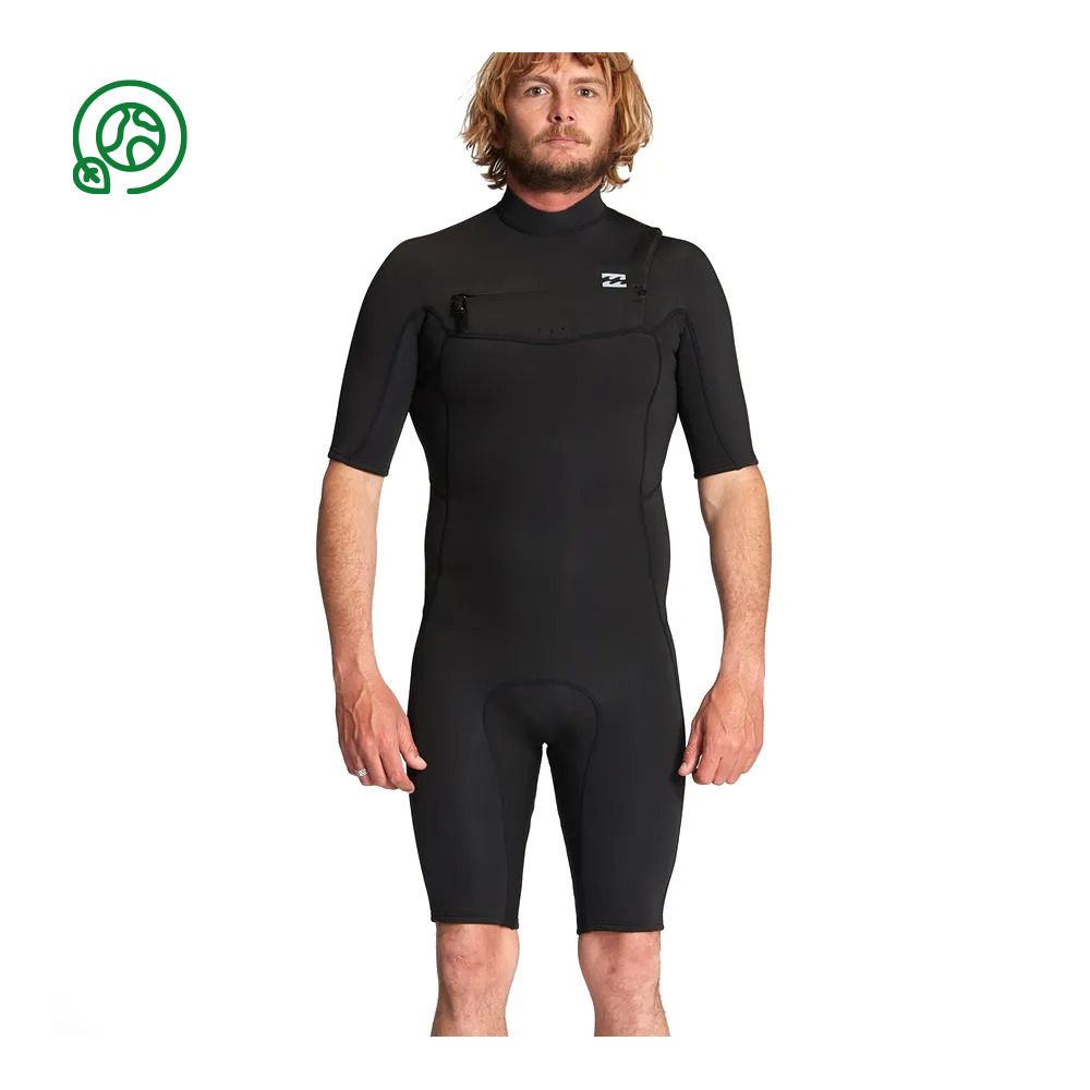 Billabong ABSOLUTE CZ - Combinaison shorty 2/2mm Homme black