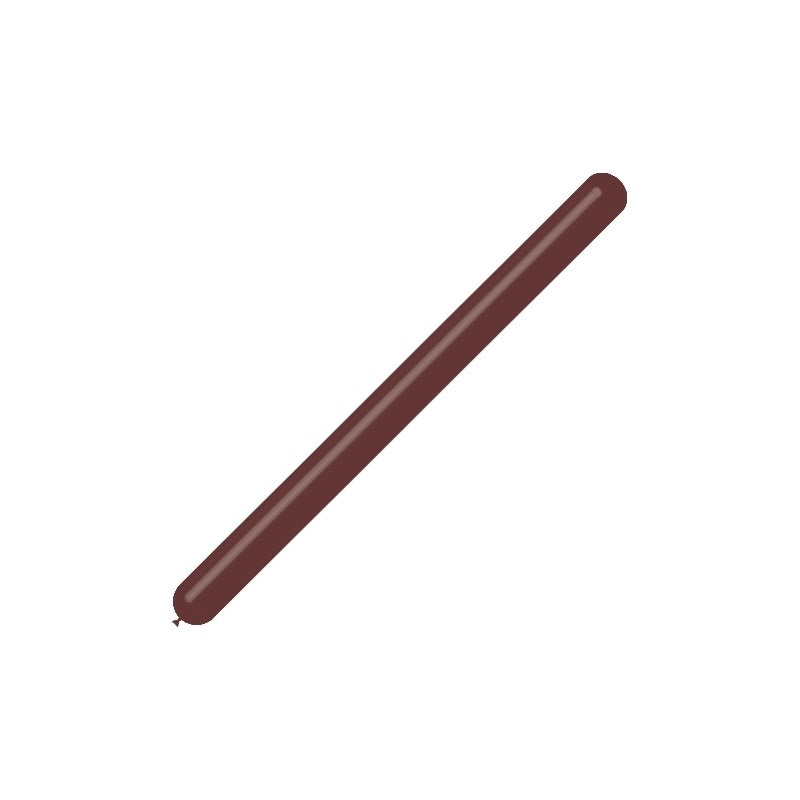 Donkerbruine Modelleerballonnen 7,5cm 150cm 100st