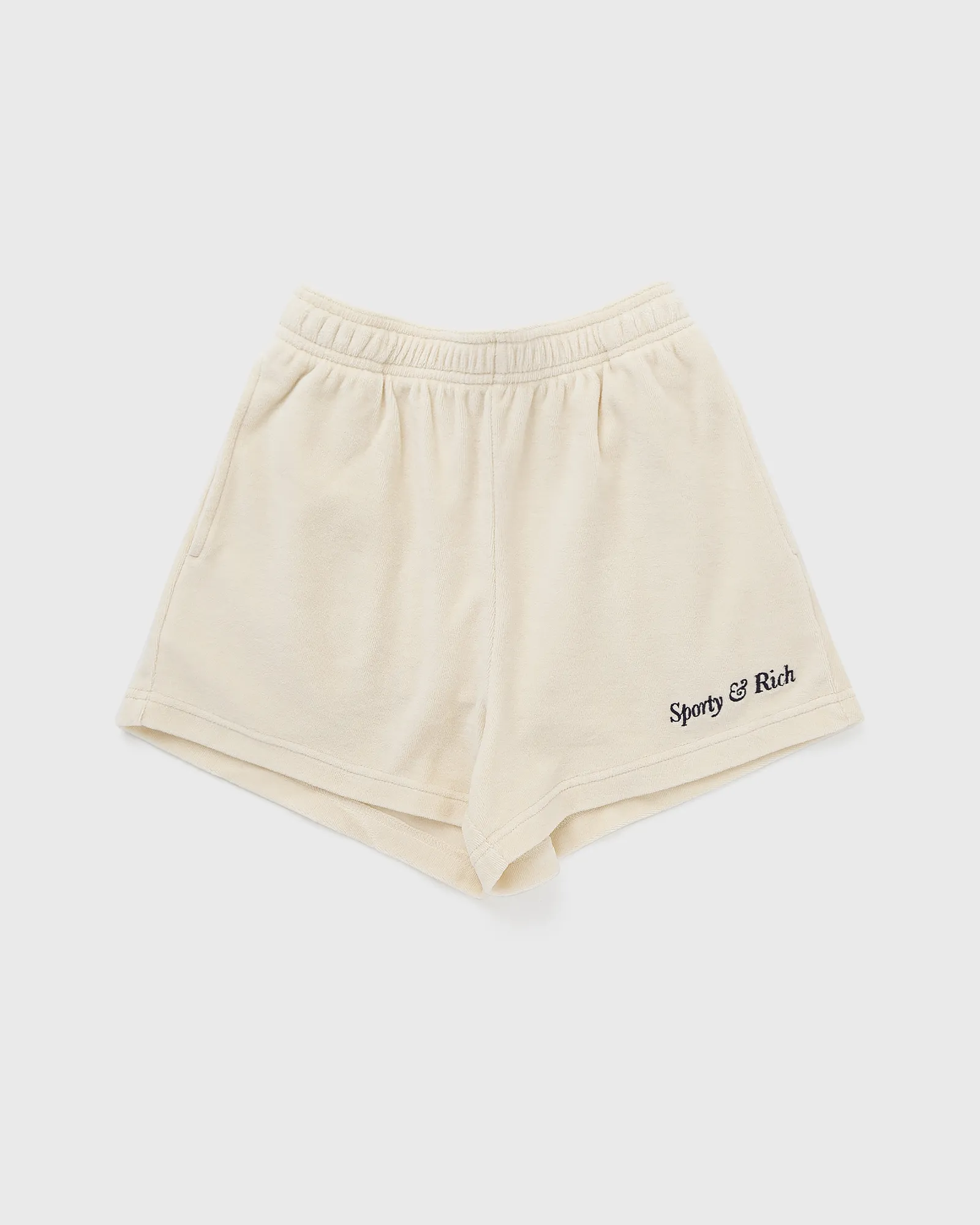 Sporty & Rich Italic Logo Embroidered Short