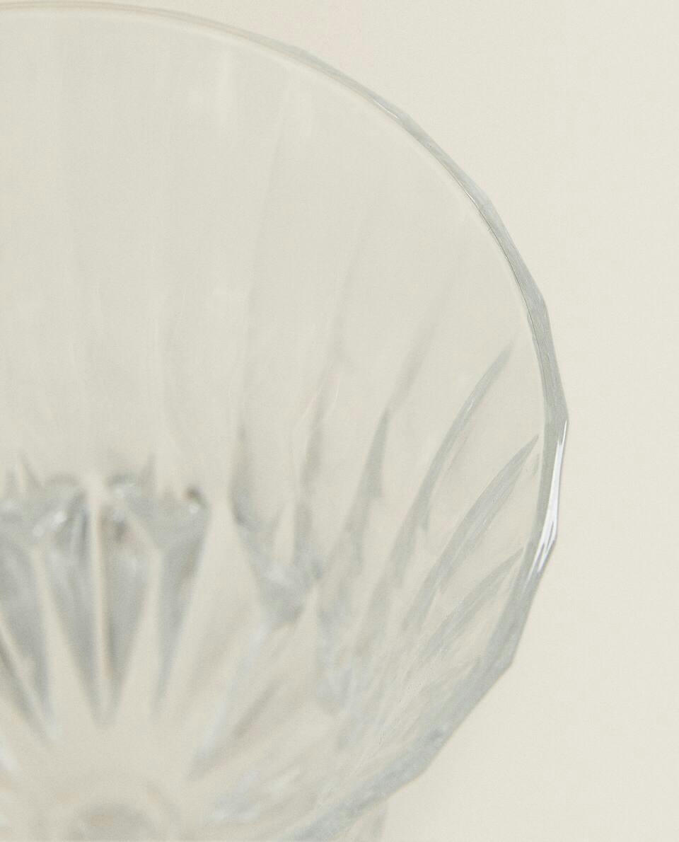 COPO DE ÁGUA DE CRISTAL GRAVADO