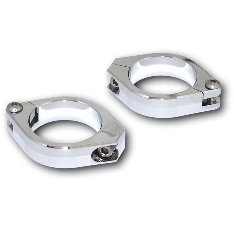 Highsider - Colliers Tube de fourche CNC Chrome