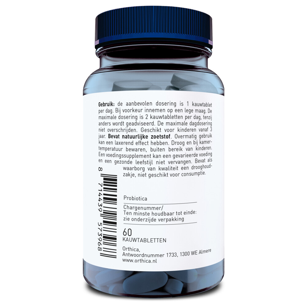 Orthica Orthiflor Kauw Probiotica60 kauwtabletten