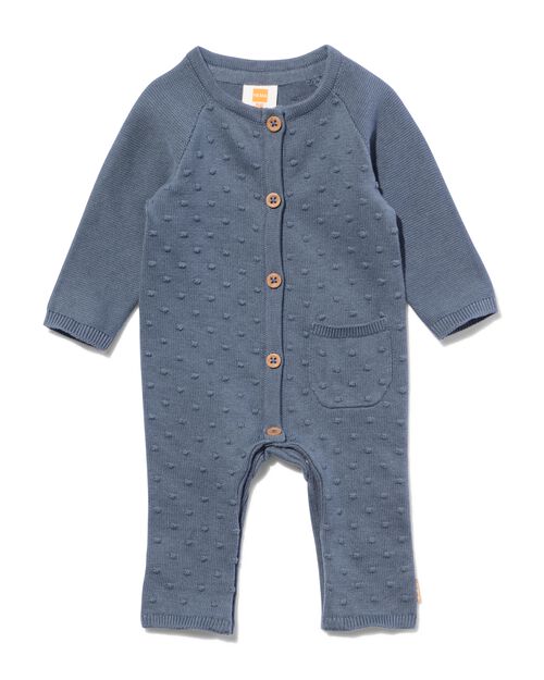 combinaison nouveau-né en maille gris foncé