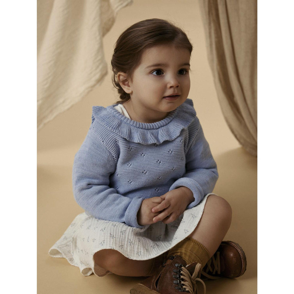Køb Lil'Atelier Zen Blue Nmflaguna Ls Strik Lil Noos