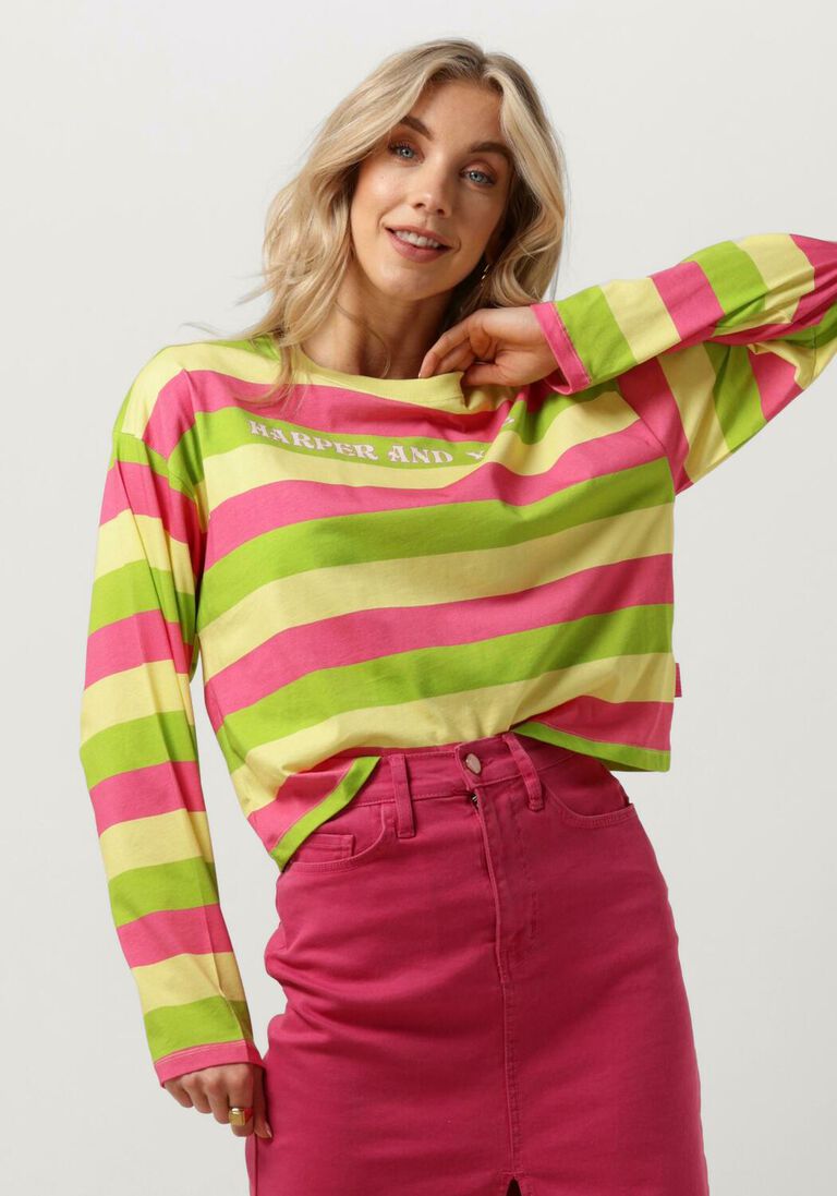 HARPER & YVE groene harper & yve top harper-ls