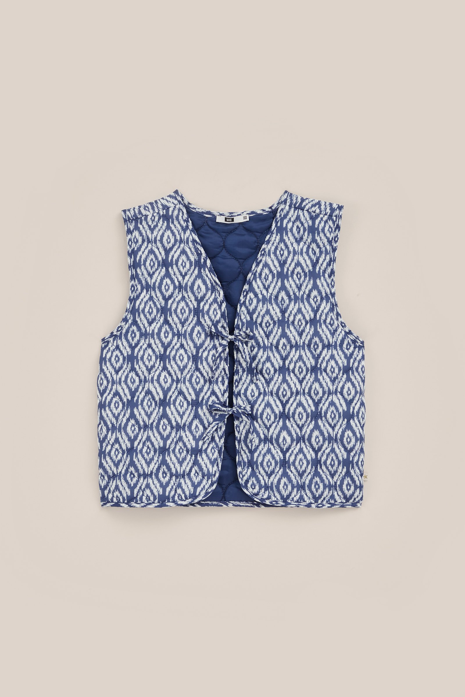 Meisjes gilet met dessin WE Fashion Blauw