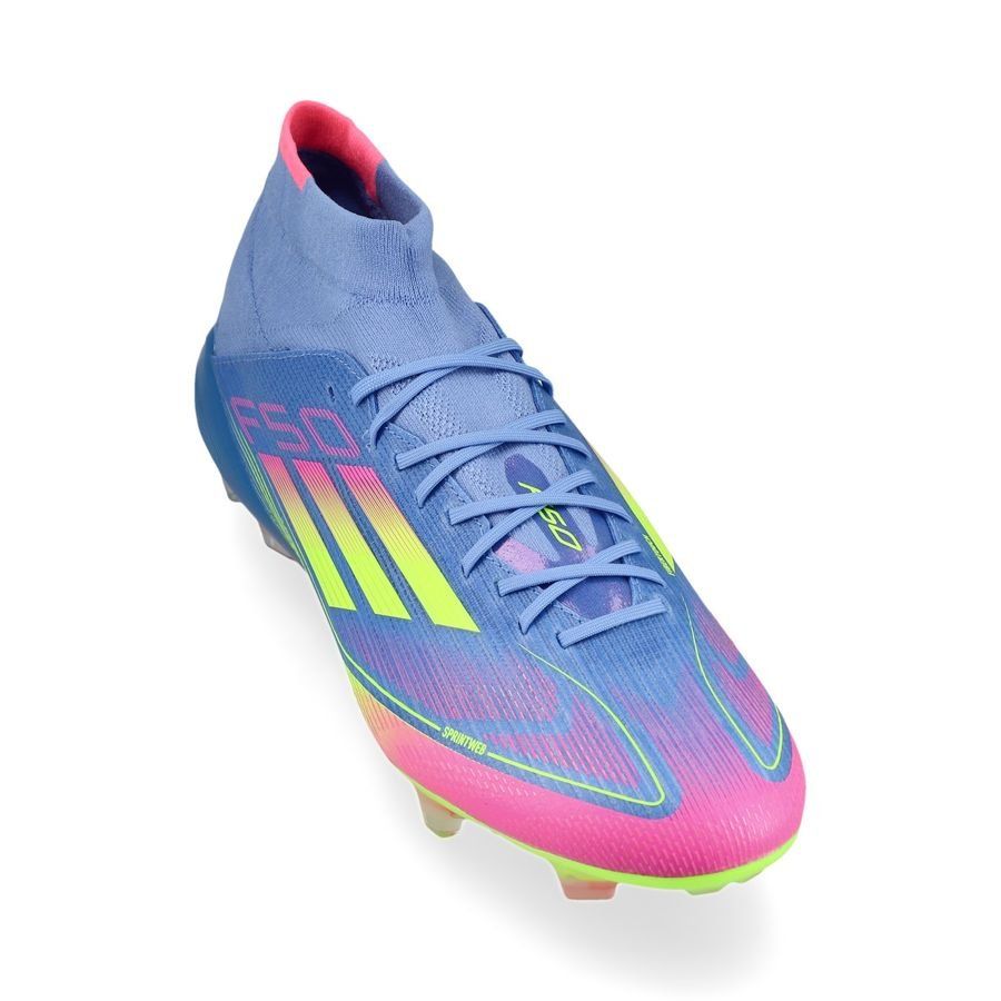 adidas F50 Elite Mid FG Celestial Victory - Blue Fusion/Lucid Lemon/Lucid Pink Femme